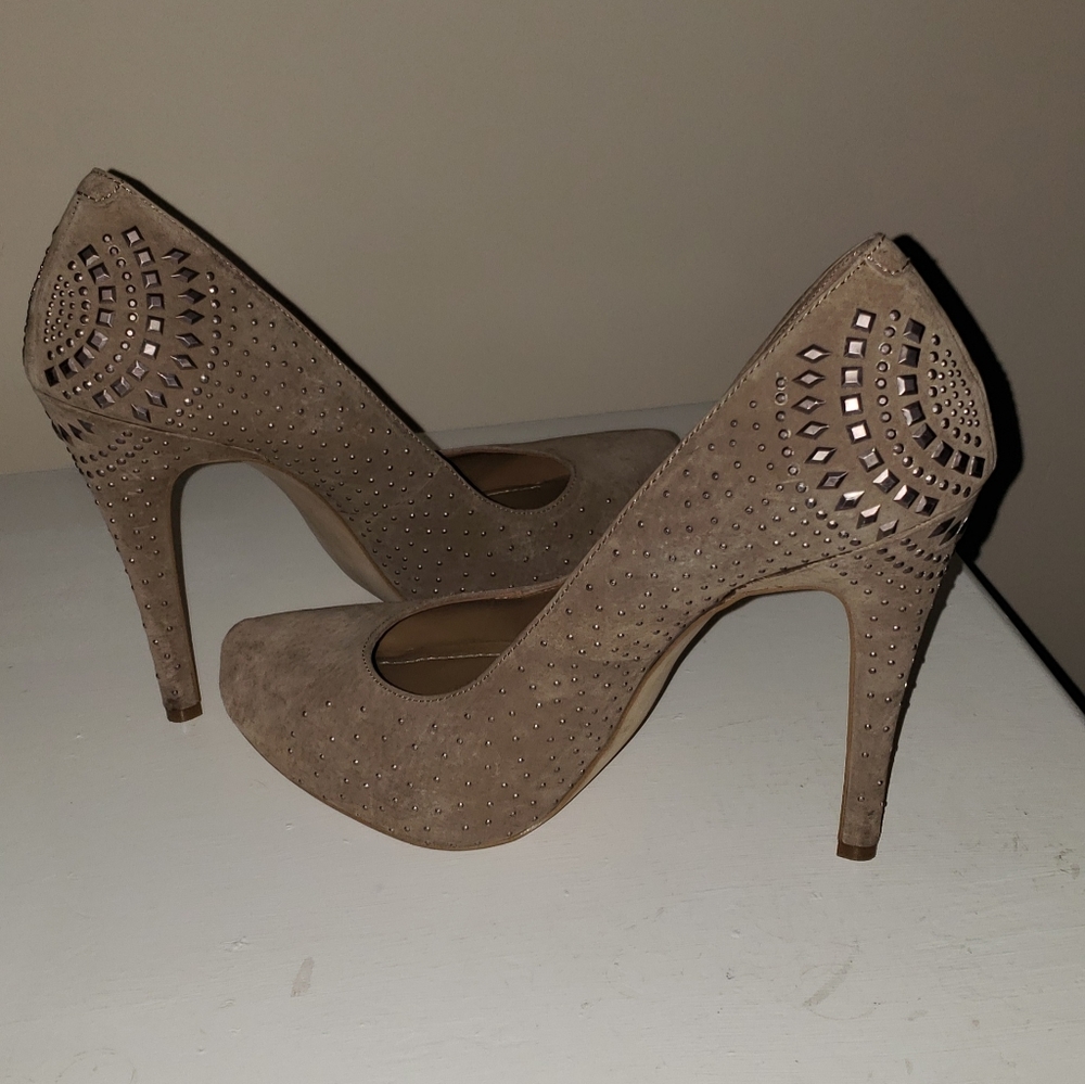BCBGeneration studded suede heels